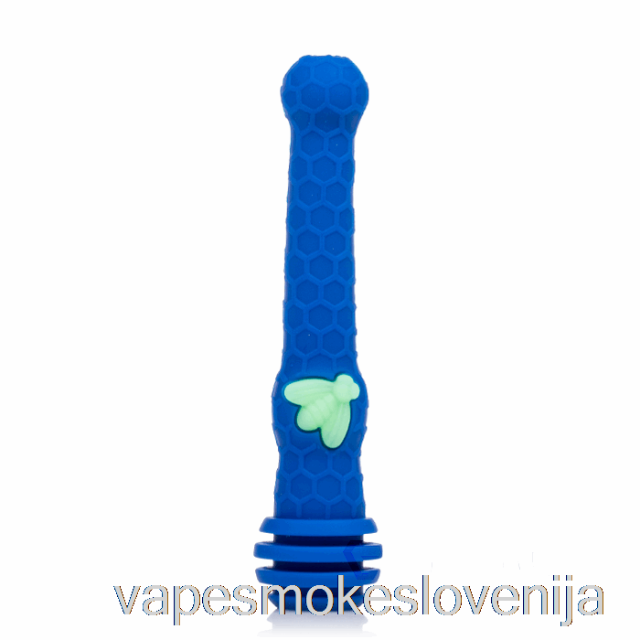 Vape Slovenija Stratus Honey Dipper Silikonski Dab Straw Navy / Uv Bee (modra / Uv Zelena čebela)